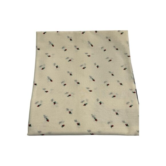 Vintage Tiers Curtains Strawberry Field Set Of 2 Tiers Only 58x24 Window 40" USA - Picture 2 of 6